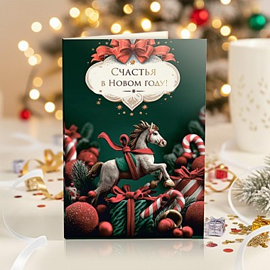 Открытка 4 шоколадки 