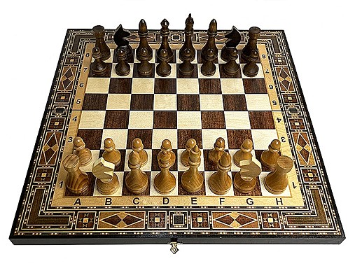 Шахматы 3 в 1 Ромбы большие 