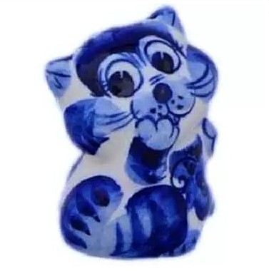 Кошка гжель 6,5см