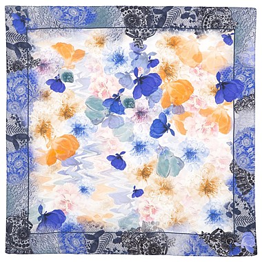 Платок шёлк 100% (крепдешин) 89х89см