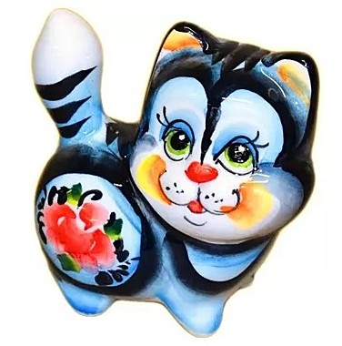 Кошка цветная 7см