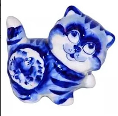 Кот гжель 10,5см