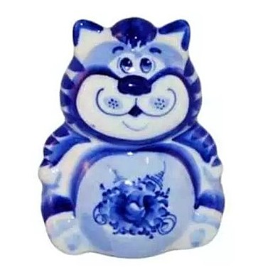 Кот гжель 9,5см