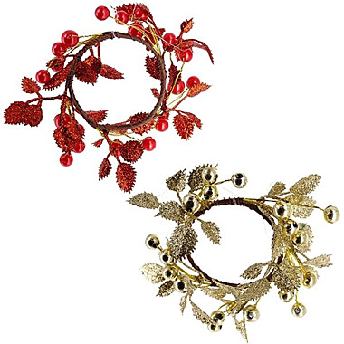 Новогоднее украшение для свечи, D6 см